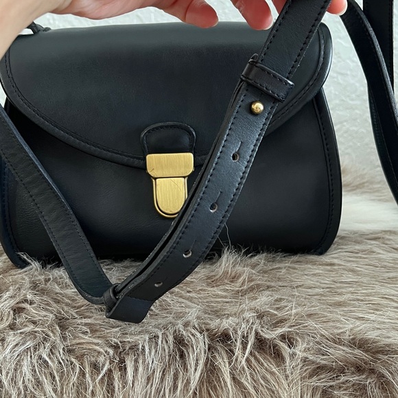 Rare Vintage Coach Ashland Bag 9914 Full Grain Cowhide Leather- Navy Blue - Picture 10 of 16